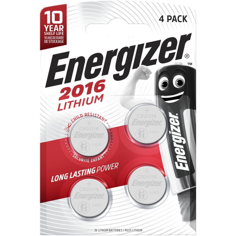 PILA CR-2016 ENERGIZER LITIO 3V (BL.4UDS)