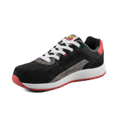 ZAPATO SEGURIDAD 595 BLACK/RED S3 SRC HRO ABARTH
