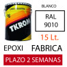 PINTURA EPOXI RAL 9010 BLANCO 2C 15LT. FABRICA