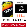 PINTURA EPOXI RAL 9005 NEGRO 2C 15LT. FABRICA