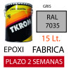 PINTURA EPOXI RAL 7035 GRIS 2C 15LT. FABRICA