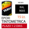 PINTURA EPOXI RAL 9005 NEGRO 2C 15LT TINTOMETRICA