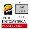 PINTURA EPOXI RAL 7035 GRIS 2C 4LT TINTOMETRICA