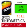 PINTURA EPOXI RAL 6024 VERDE 2C 15LT TINTOMETRICA