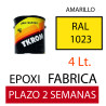 PINTURA EPOXI RAL 1023 AMARILLO 2C 4LT. FABRICA