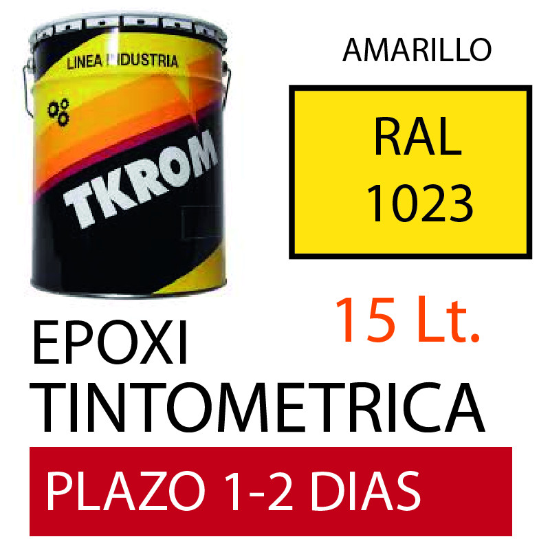 PINTURA EPOXI RAL 1023 AMARILLO 2C 15LT TINTOMETRI