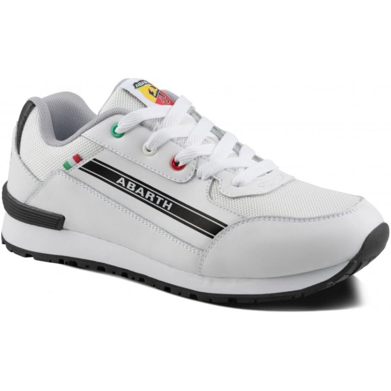 ZAPATILLA COMPETIZIONE BLANCA ABARTH NUBUCK