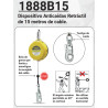 RETRÁCTIL 1888-B15 CABLE 15M DISPOSITIVO ANTICAÍDA