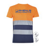 CAMISETA A.V. MANGA CORTA COMBINADA NARANJA RHENUS