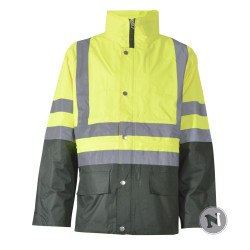 parka impermeable alta visibilidad