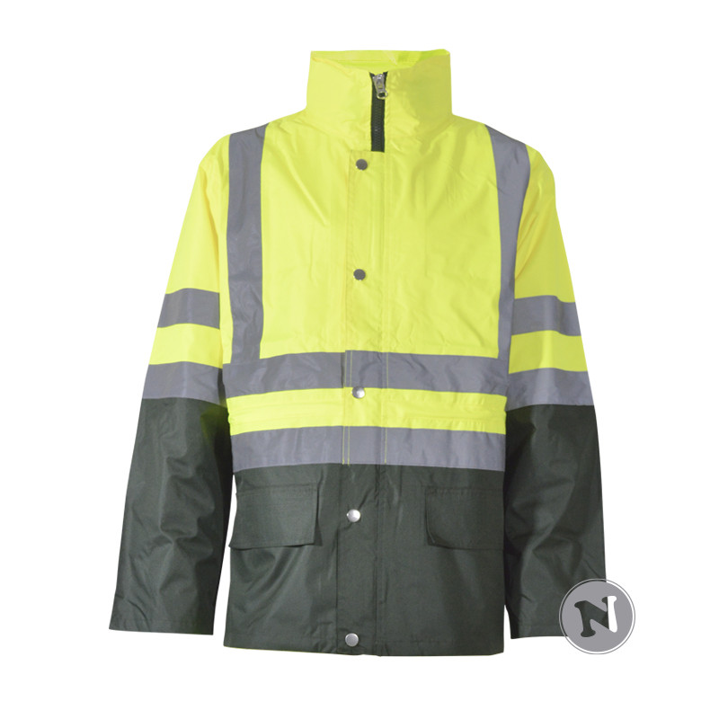 parka impermeable alta visibilidad