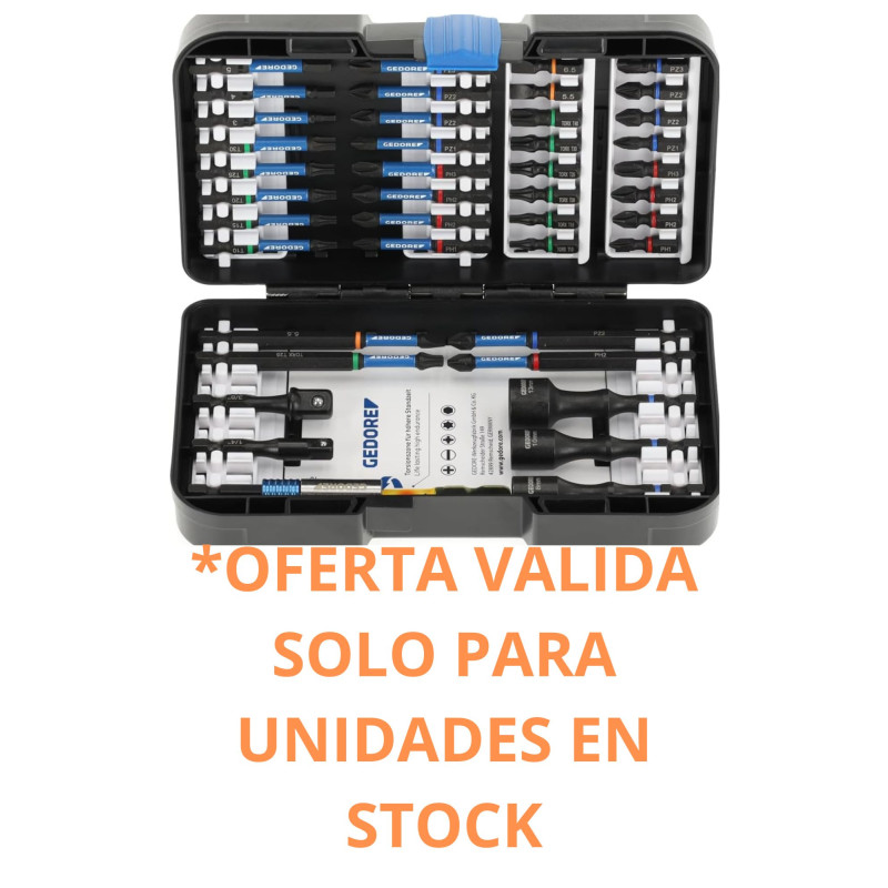 JUEGO DE PUNTAS DE TORSIÓN GEDORE 666-042 42 PIEZA