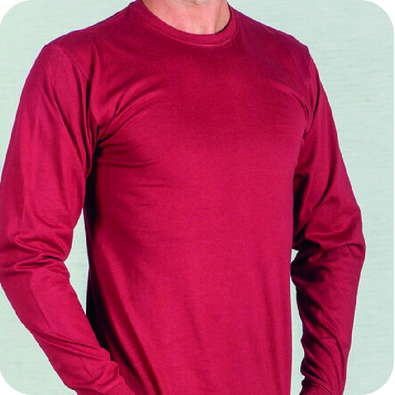 CAMISETA MANGA LARGA ALGODON BASICA 