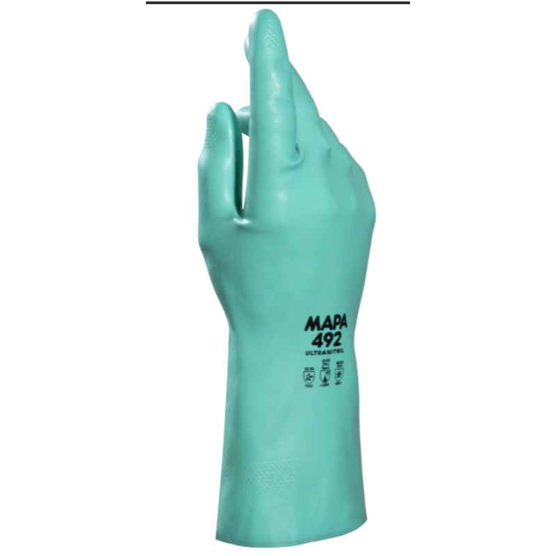 GUANTE ULTRANITRIL 492 NITRILO FLOCADO VERDE 3101