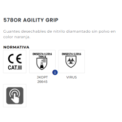 GUANTE NITRILO JUBA DIAMANTADO TOUCH