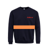 SUDADERA AZUL MARINO ADECCO/GESTAMP FRANJA NARANJA