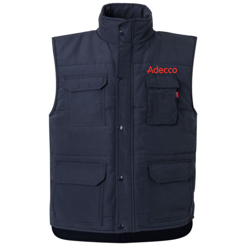 CHALECO AZUL MARINO ACOLCHADO ADECCO/GESTAMP      