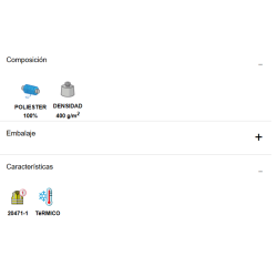 FORRO POLAR A.V. ANETO COMBINADO 400 g/m²