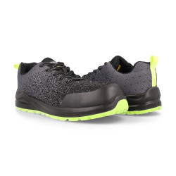 ZAPATO SEGURIDAD LASER GRIS-VERDE S1P SR FO ESD