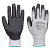 GUANTE A124 GRIP 13 PU DIAMOND KNIT GRIS/NEGRO (12