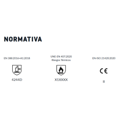 GUANTE 202VB SERRAJE TÉRMICO CALOR CON REFUERZO 