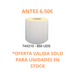 ETIQUETA TERMICA 74X210...