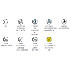 CALZADO SEGURIDAD ANILA AMARILLO S1PS ESD