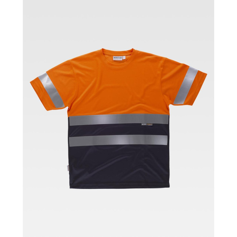 CAMISETA A.V. C3941 MANGA CORTA COMBINADA 