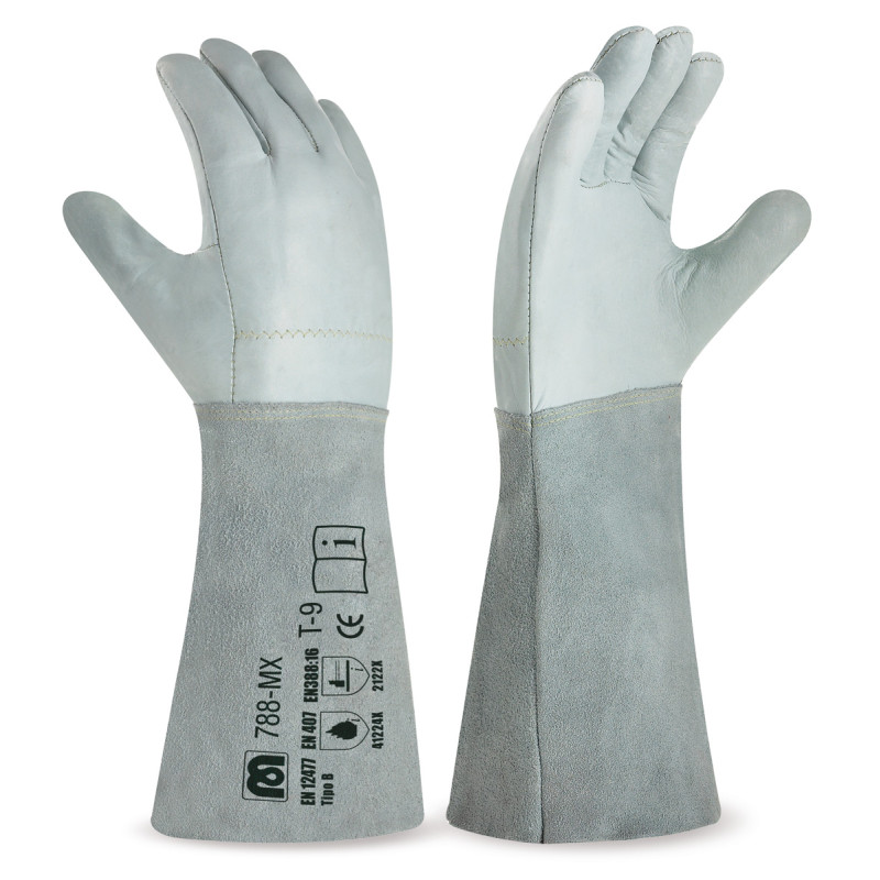 GUANTE SOLDADOR 788MXG PIEL FLOR VACUNO/SERRAJE 