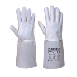 GUANTE SOLDADOR A520 PREMIUM SOLDADURA TIG GRIS