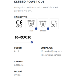 MANGUITO ANTICORTE KS5850 POWER CUT JUBA
