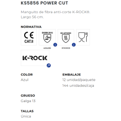 MANGUITO ANTICORTE KS5856 POWER CUT JUBA