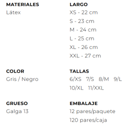 GUANTE ANTICORTE 4426 "F" POWER CUT 4X43F JUBA