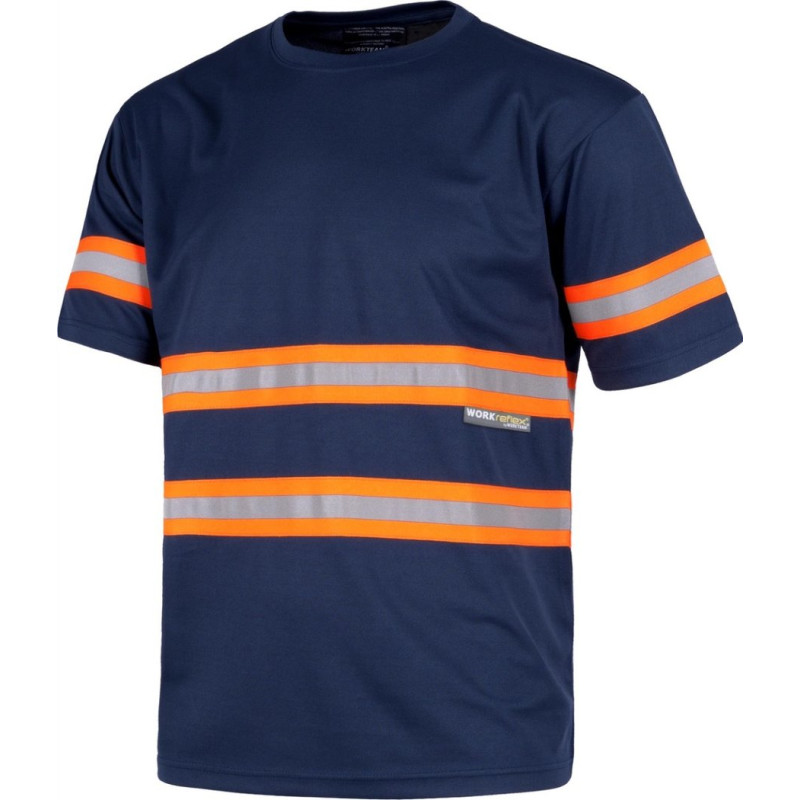 CAMISETA A.V. C3936 MANGA CORTA CINTAS REFLECTANTE