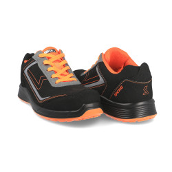 CALZADO SEGURIDAD HAMILTON NEGRO NARANJA S3 ESD 